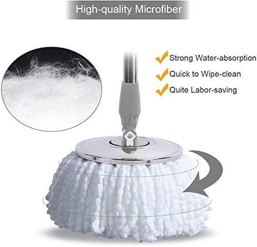 360 Degree Rotating Spin Mop – Original Replacement Parts For Home, Kitchen & Bathroom Cleaning Spin Mop