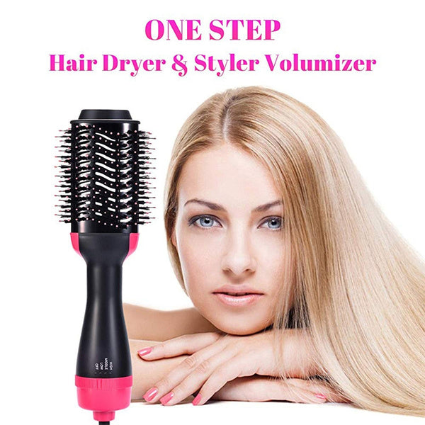 One Step 3 In 1 Hair Dryer And Volumizer / Hot Air Brush – Comb For Drying, Straightening, And Curling