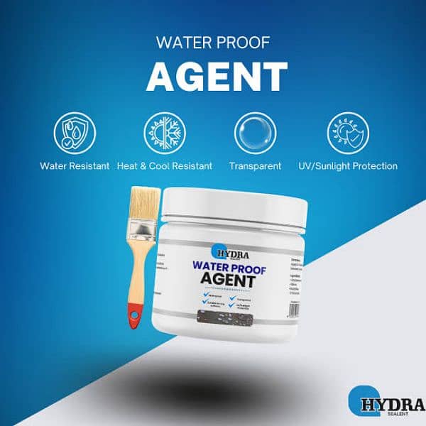 Hydra Waterproof Agent | Super Strong Invisible Waterproof Anti-leakage Agent | Instant Repair Waterproof Anti-leakage Agent – 300gm With Brush