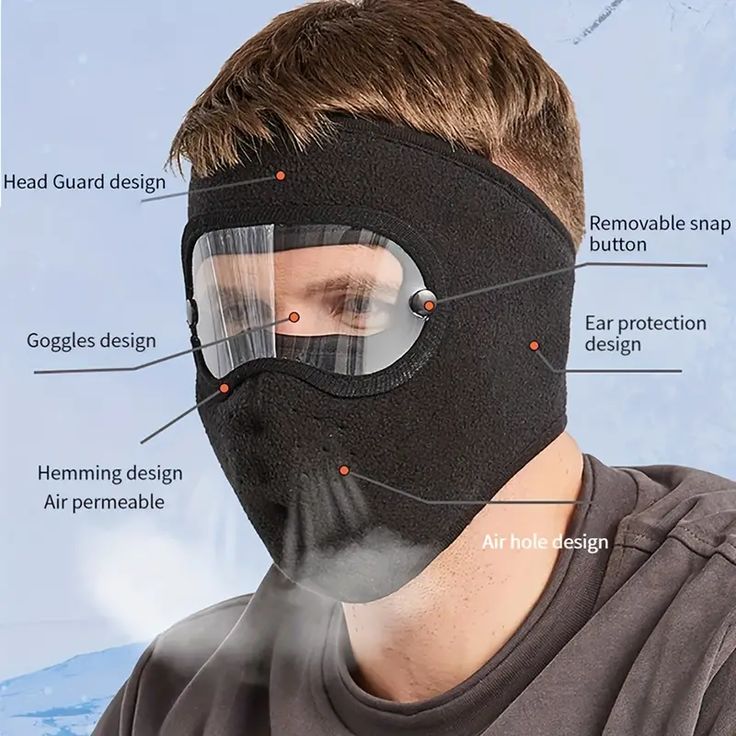 Windproof Anti Dust Full Face Masks