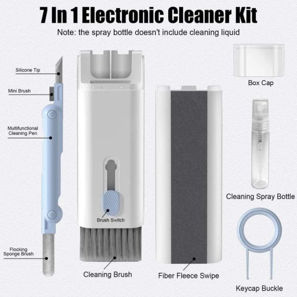 New Headset 7 In 1 Kit Scalable Keyboard Cleaner Brush Earphone Cleaning Pen Cleaner